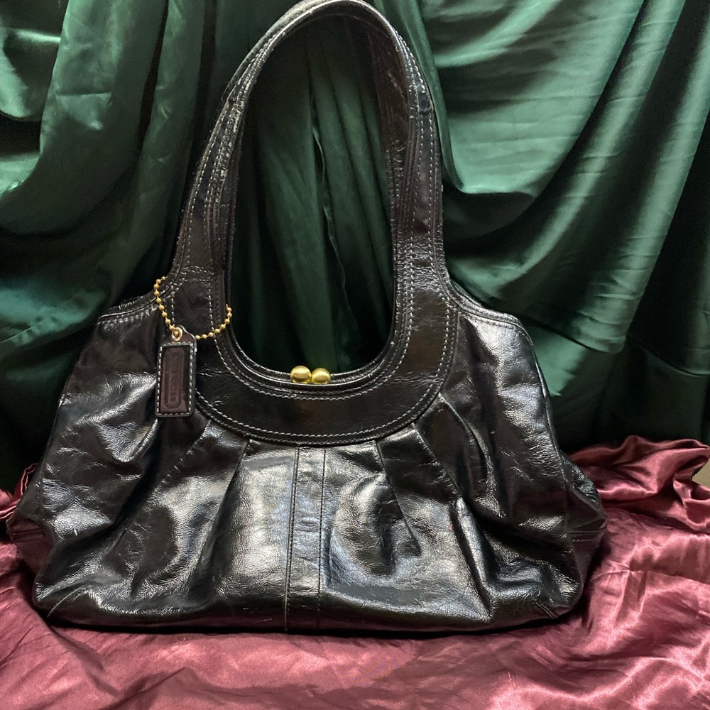 Vintage Black Coach Bag
